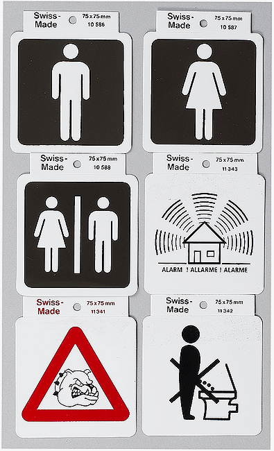 Schild HERREN Kun 75x75