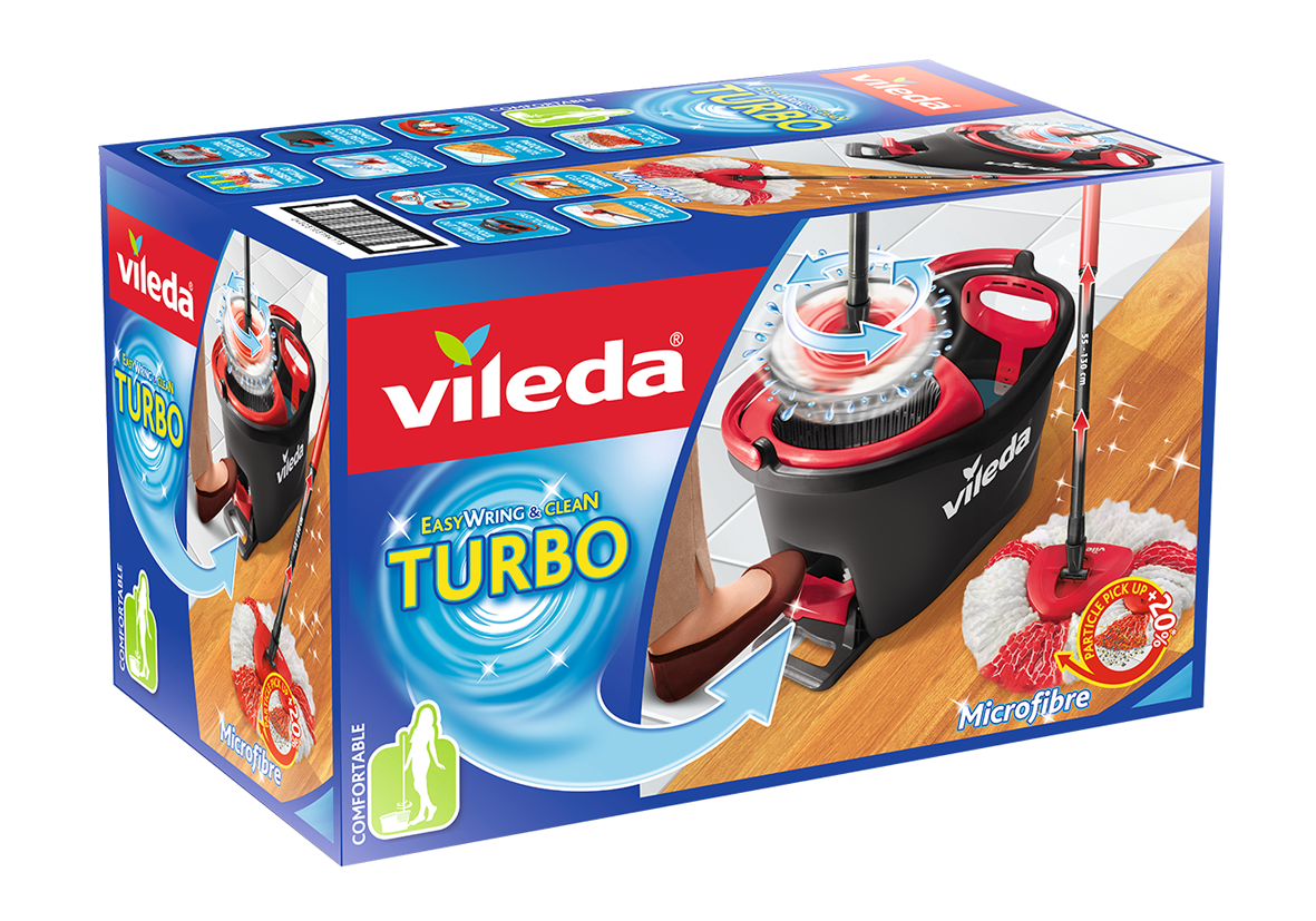 Mop Set Easy Wring Clean Turbo