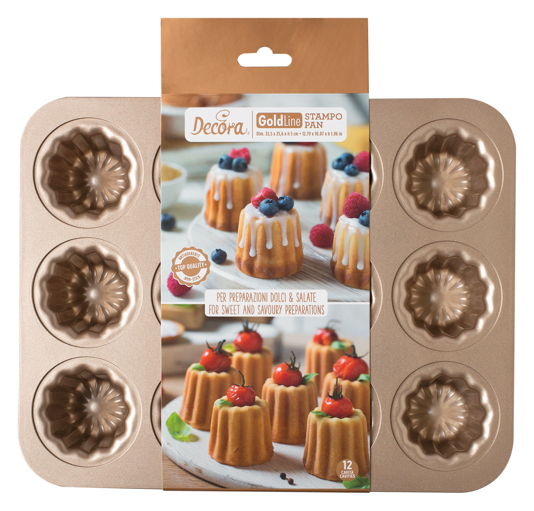 Backblech Cannelés 12er ø5.5cm