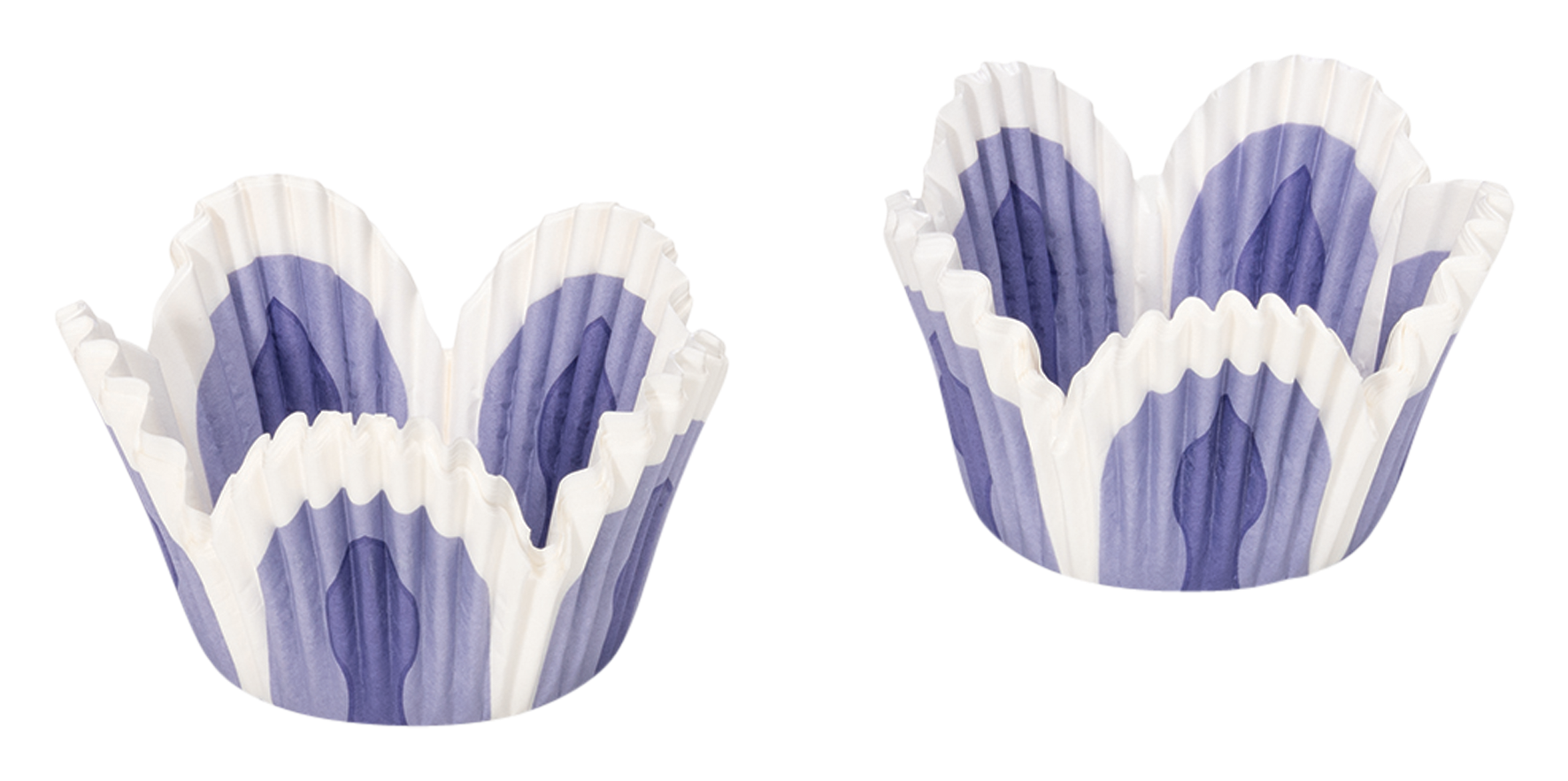 Papierf.Blume  lila weiss ø5cm