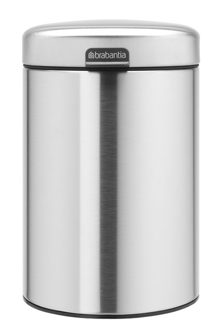 Wandabfallbeh. matt steel 3l Wandabfallbeh. matt steel 3l