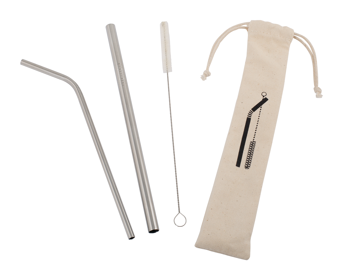 Trinkhalme m.Bürste im Beutel