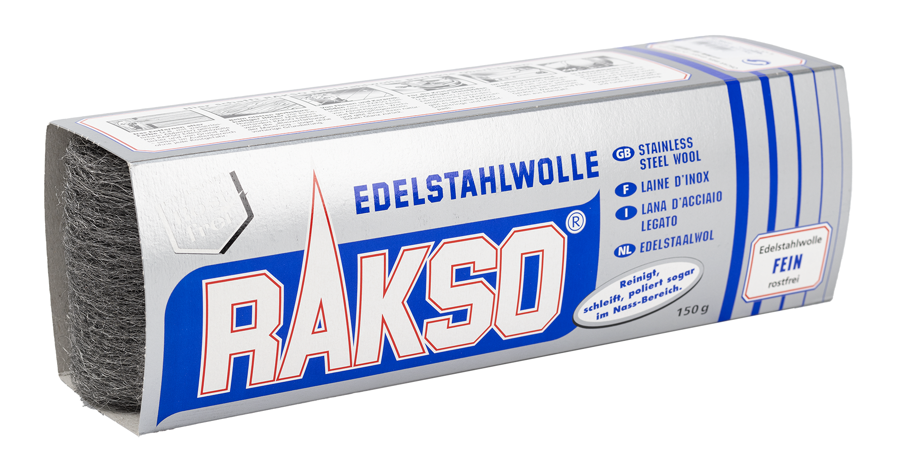 Edelstahlwolle fein