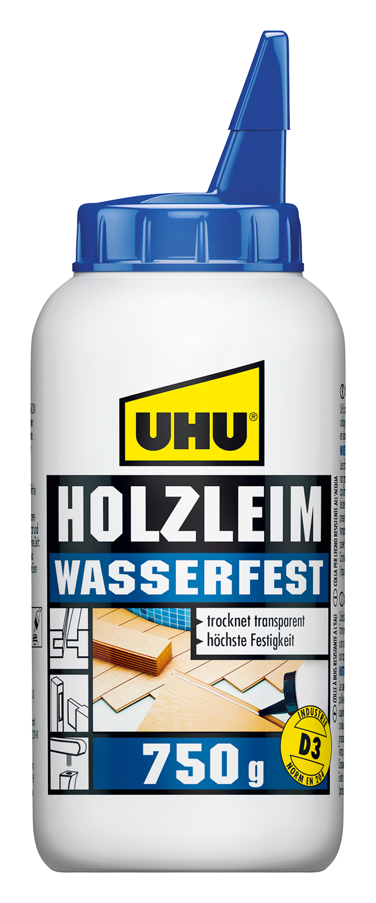 Holzleim Wasserfest D3 750g