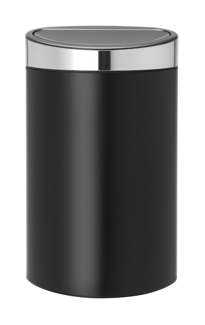Abfallbeh.Touch matt black 40l Abfallbeh.Touch matt black 40l