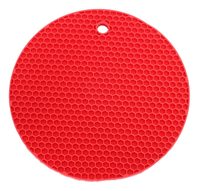 Topflappen rund feuerrot Topflappen rund feuerrot