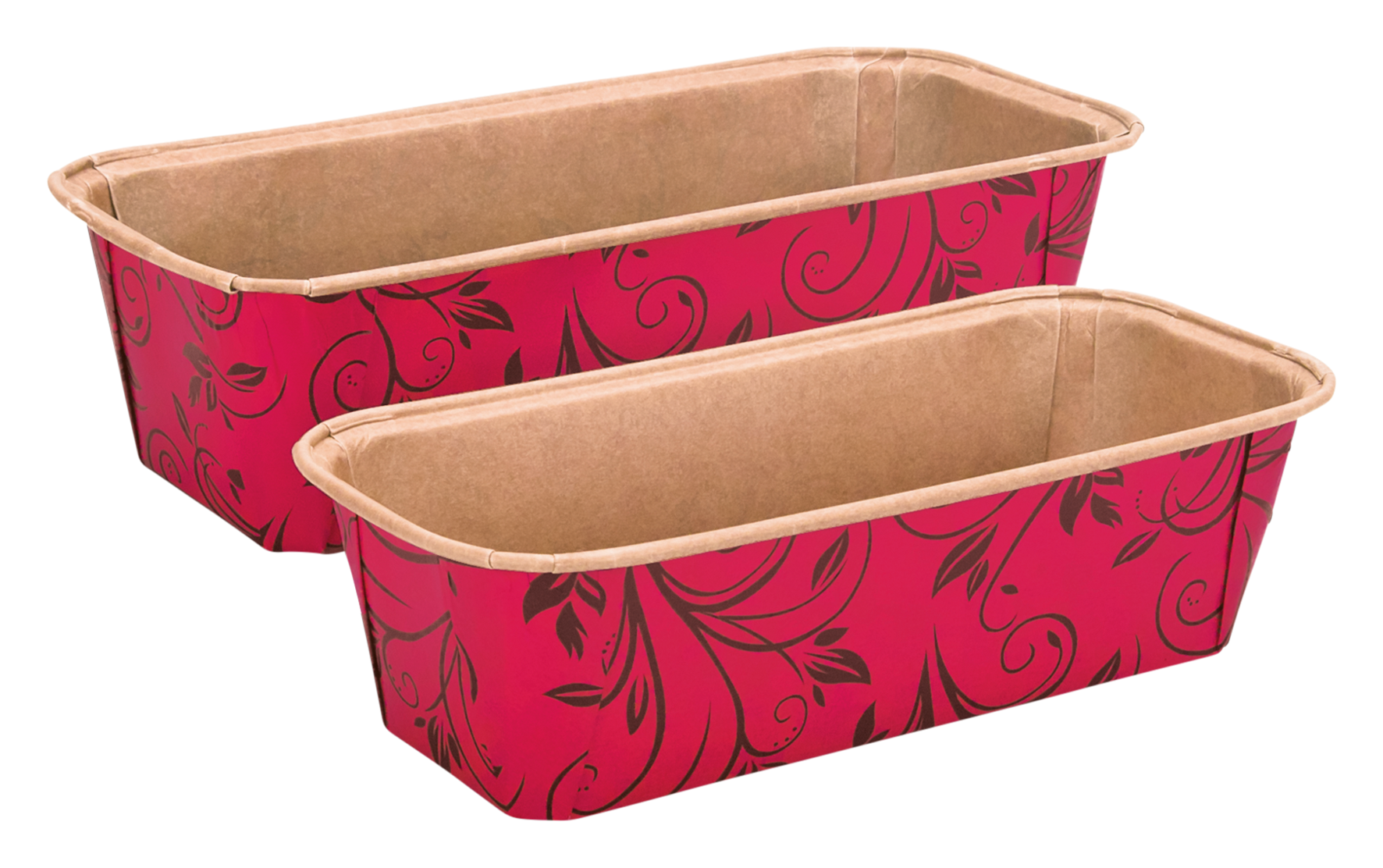 Papierbackform 21.5cm rot 6er Papierbackform 21.5cm rot 6er