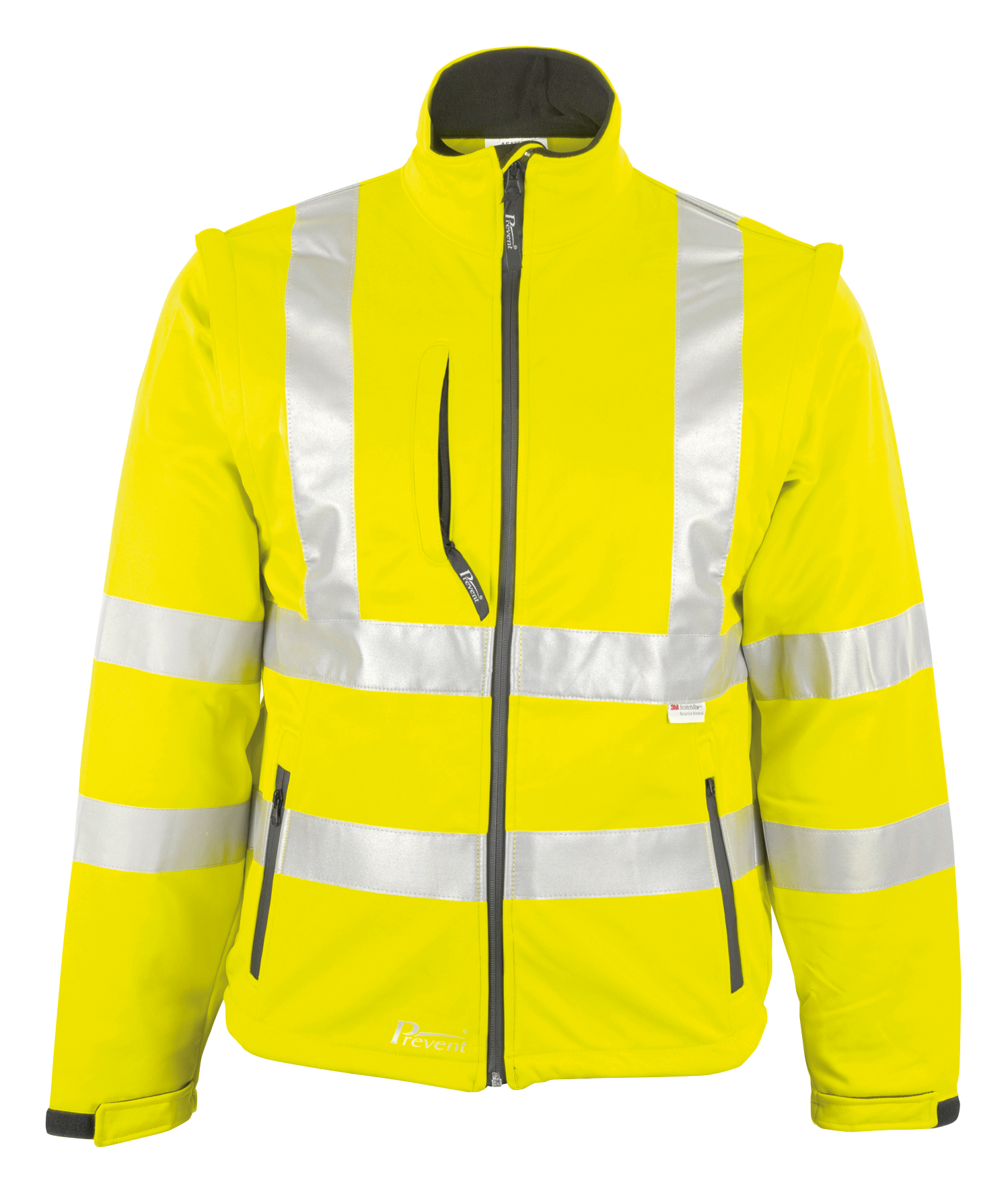 Warnsoftshelljacke ge S