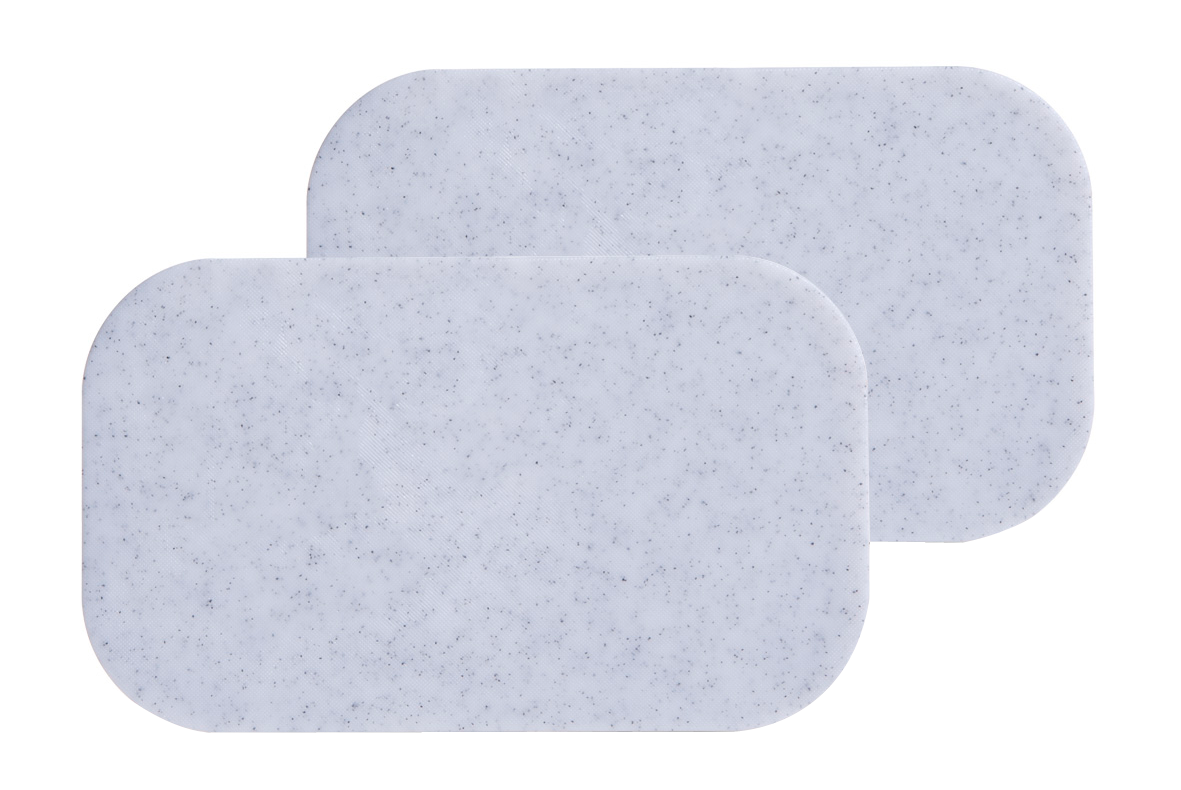 Brettchen 2St. weiss 25x15cm
