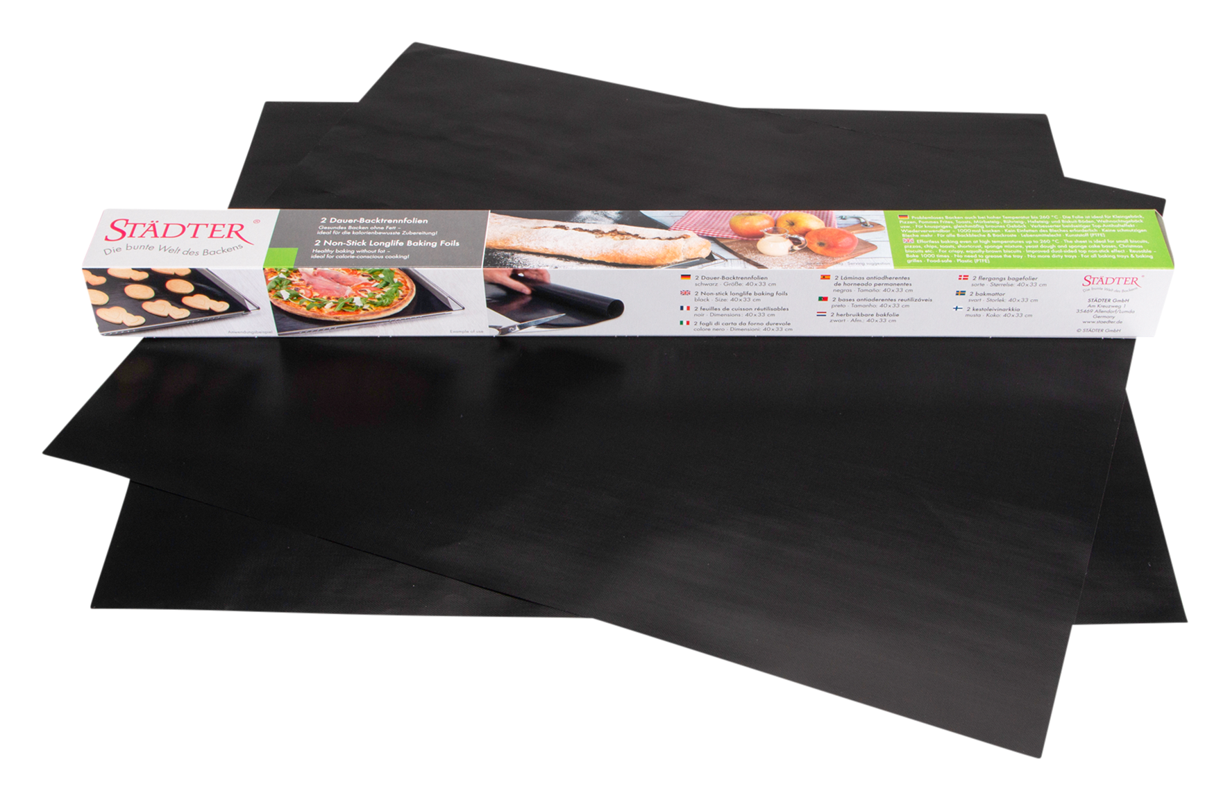 Backtrennfolie Set 33x40 sw Backtrennfolie Set 33x40 sw