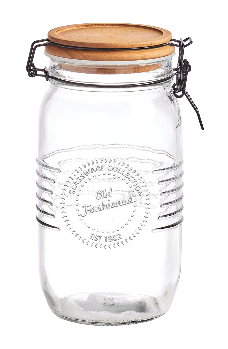 Vorratsglas m. Holzd. 1450ml