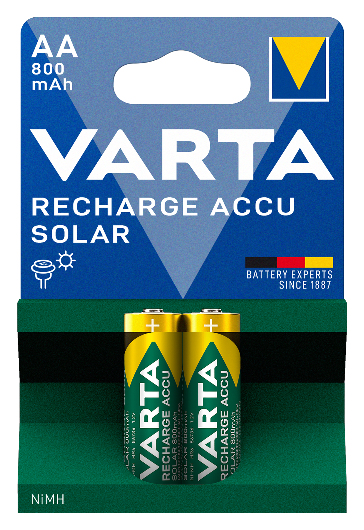 Accu Solar AA 800mAh 2St Accu Solar AA 800mAh 2St