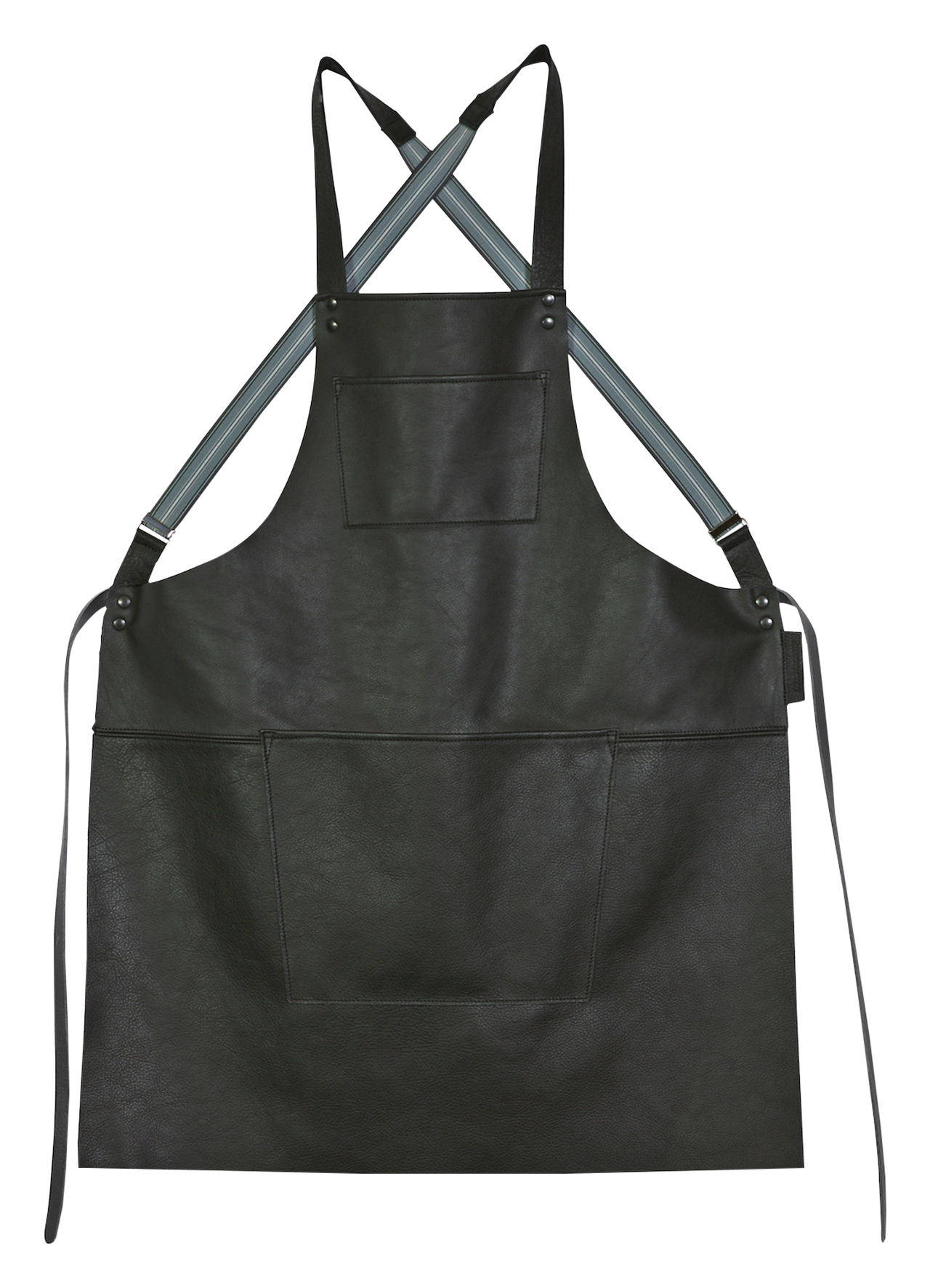 Schürze Hosenträger black