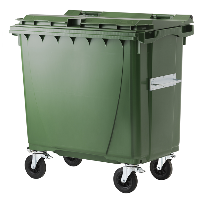 Kunststoffcont. 770 l m/Pedal