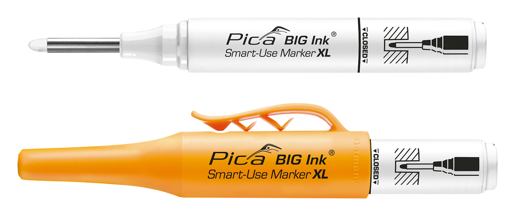 Tieflochmarker Big Ink weiss