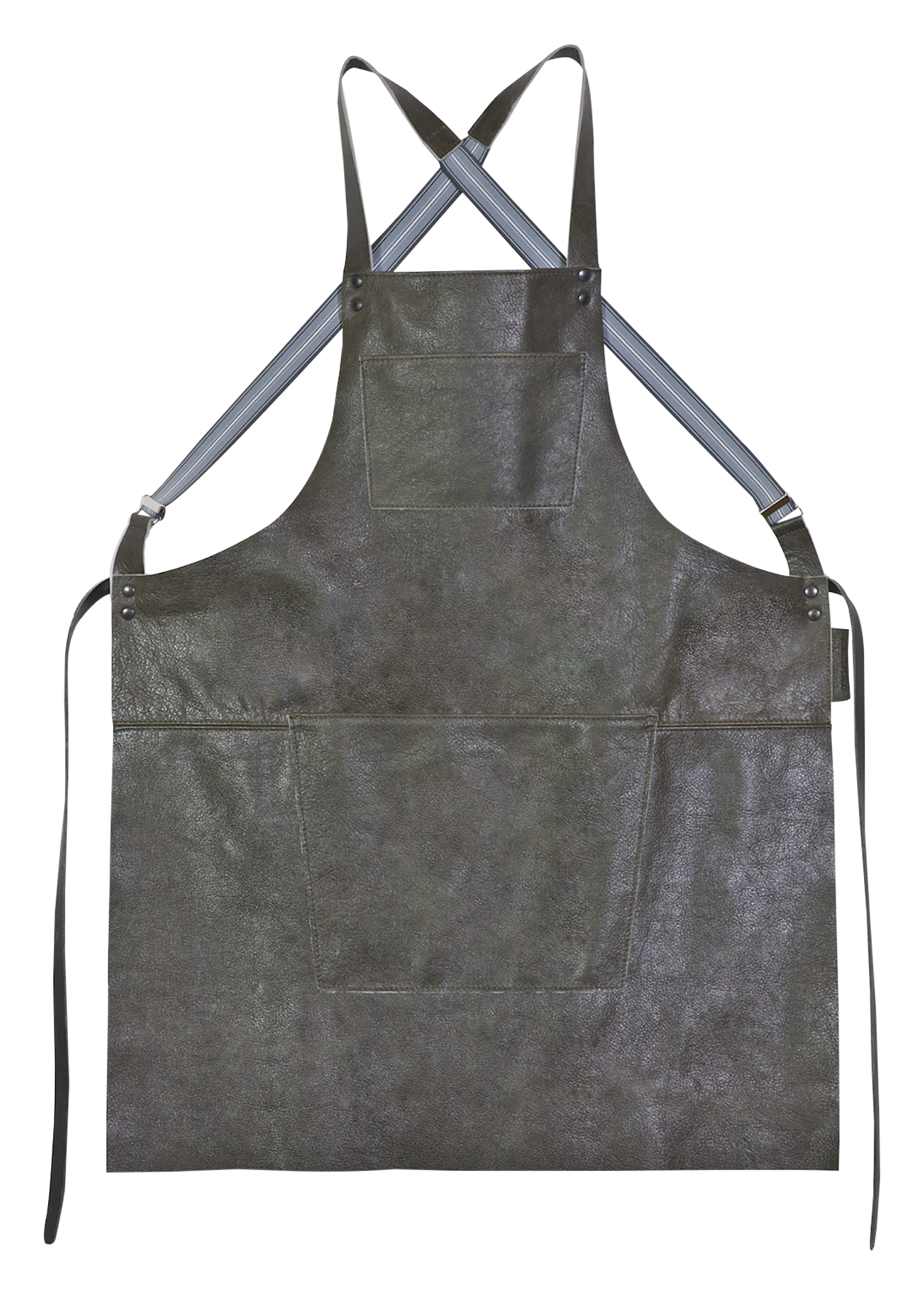 Schürze Hosenträger vint.grey