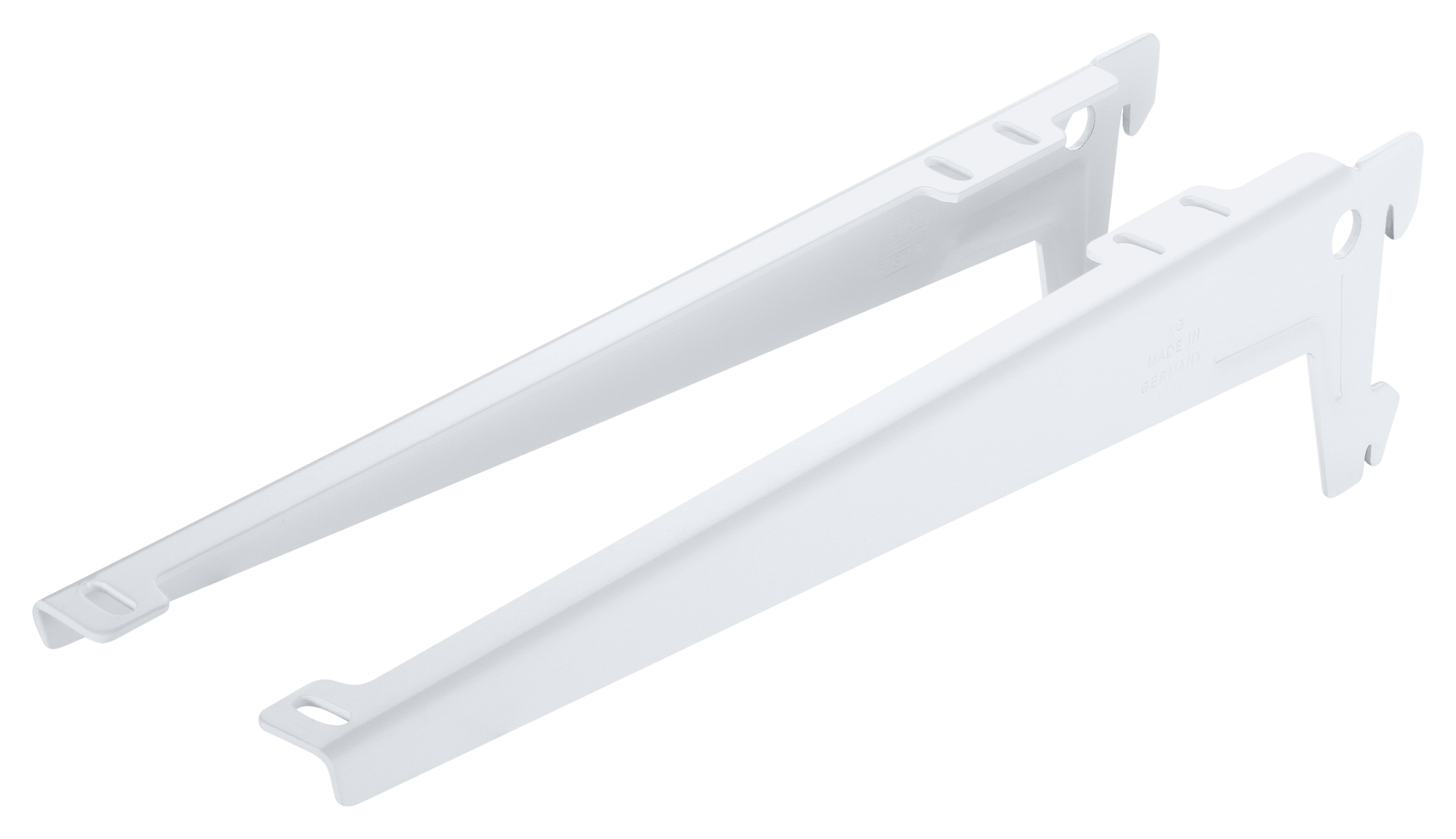 Trägerarm 55 kg 2H weiss 28 cm