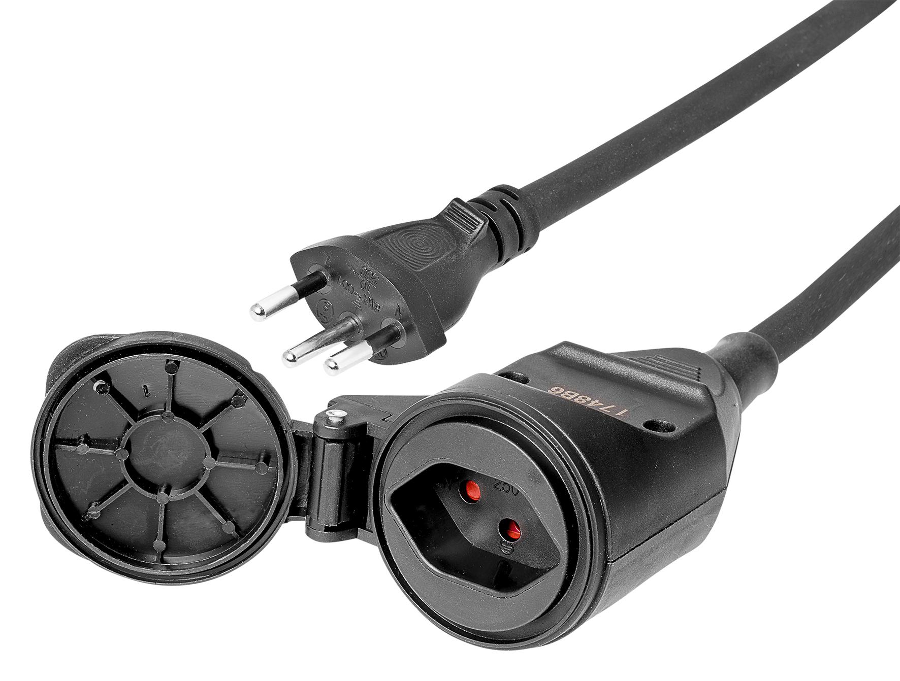 VerKabel GdV 3G1.5 10m IP20 sw