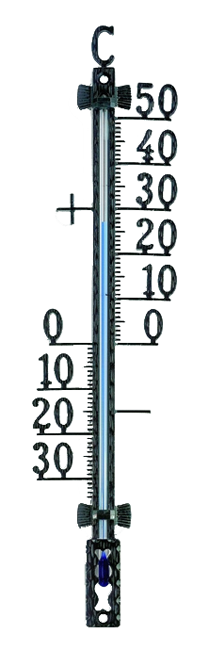 Aussenthermom. schwarz 27.5cm