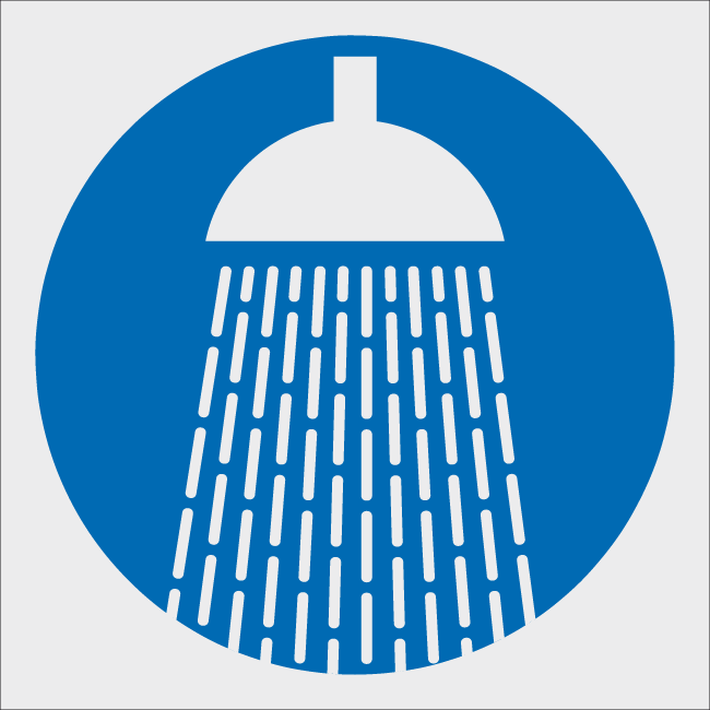 Schild DUSCHE ø 100 mm Schild DUSCHE ø 100 mm