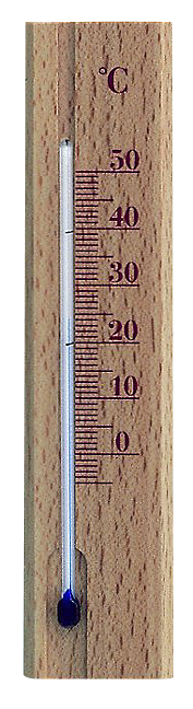 Thermometer Buche natur 15.2cm
