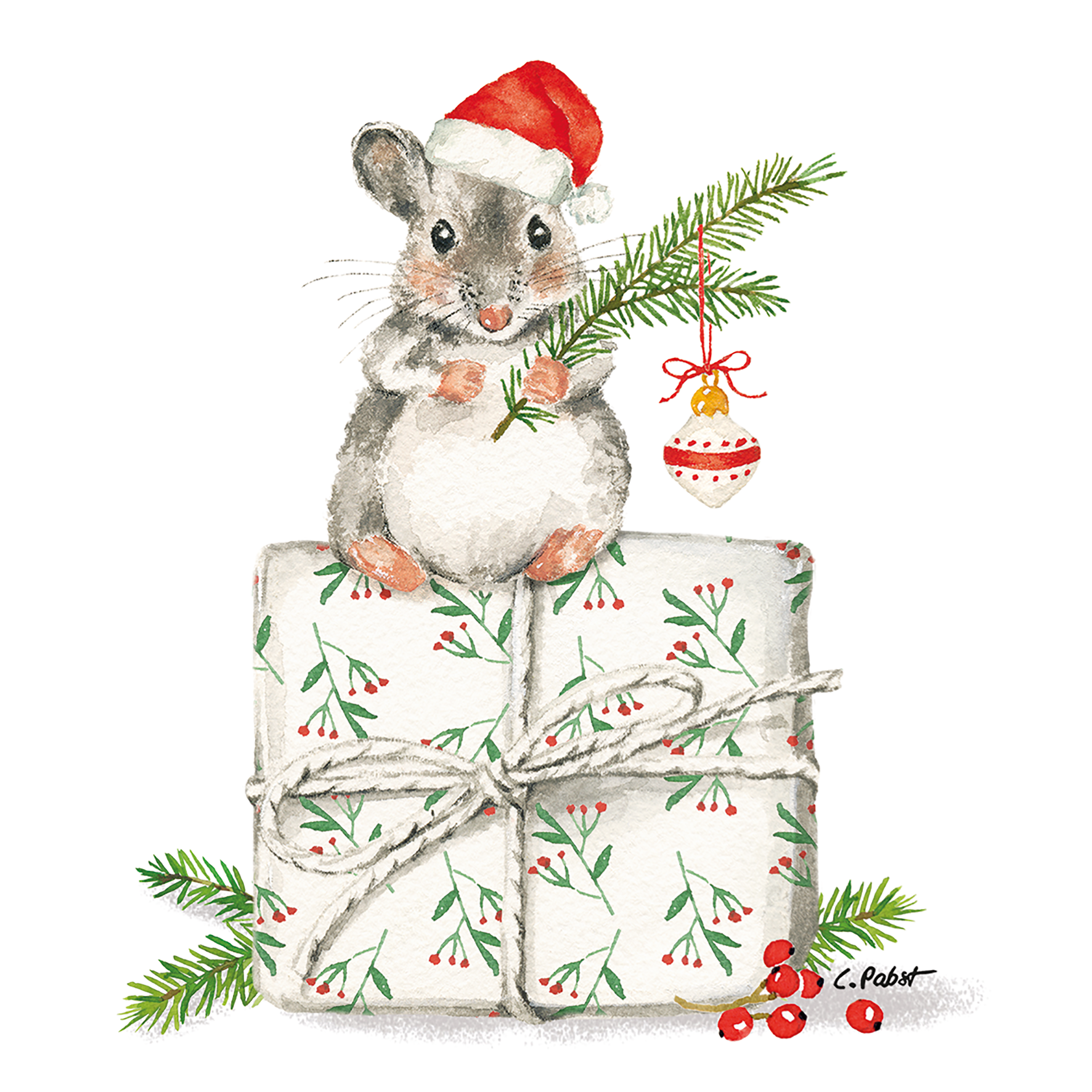 Servietten Christmas Fridolin