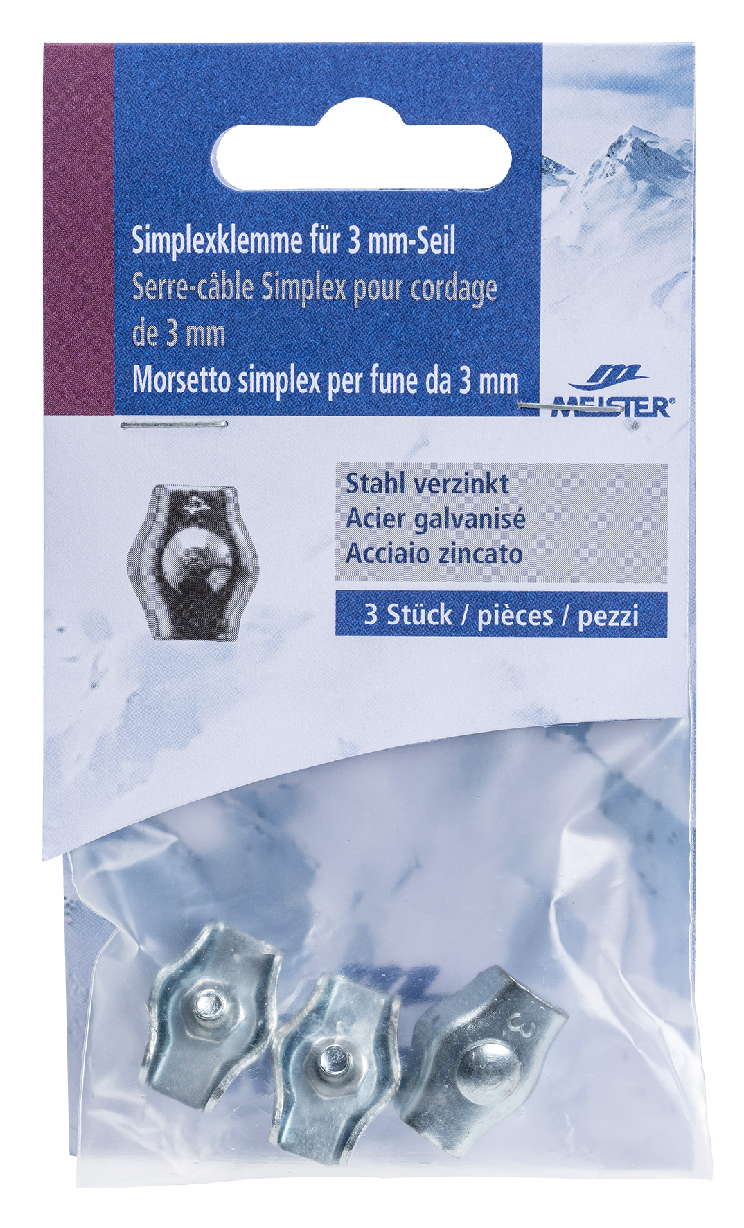 Simplexklemme 3mm Simplexklemme 3mm