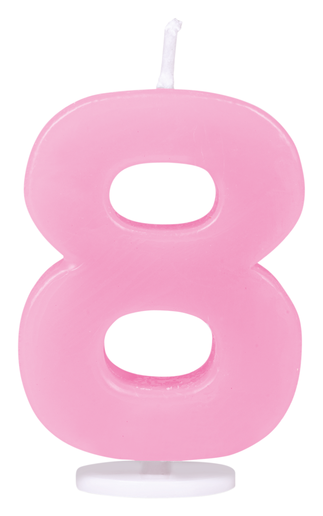 Kerzen Ziffer 8 4.5 cm rosa