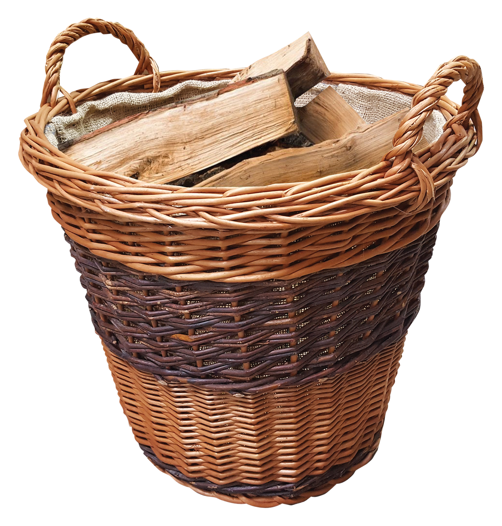 Weidenkorb mit Juteø50 cm