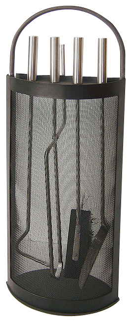 Cheminéegrt. 4tlg.Inox anth.