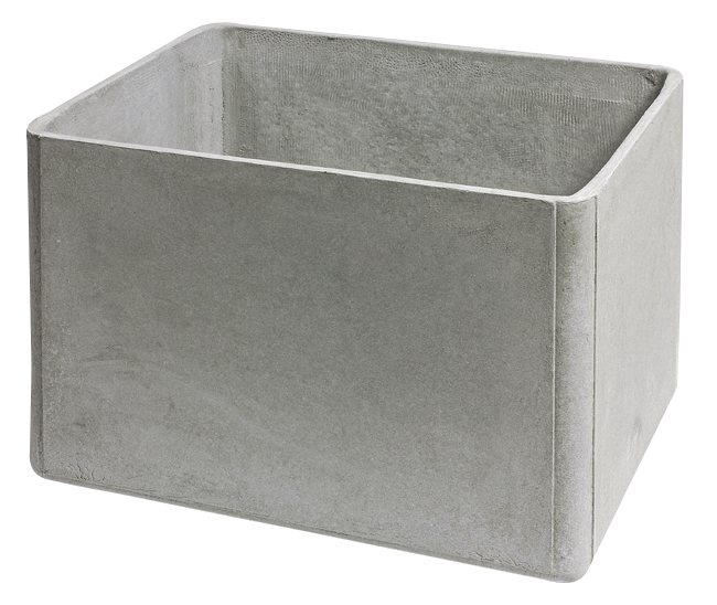 Pflanzengefäss Delta grau 60cm Pflanzengefäss Delta grau 60cm