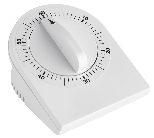 Timer 60 Minuten weiss