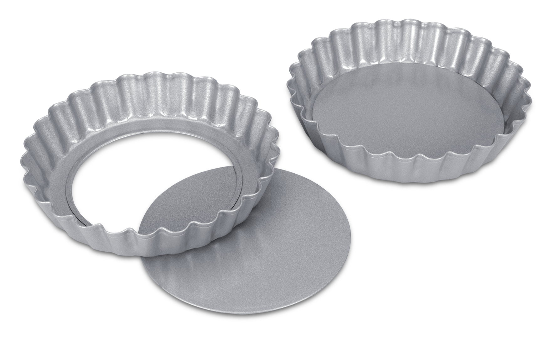 Tarteform 2er ø 10x1.8 silb.