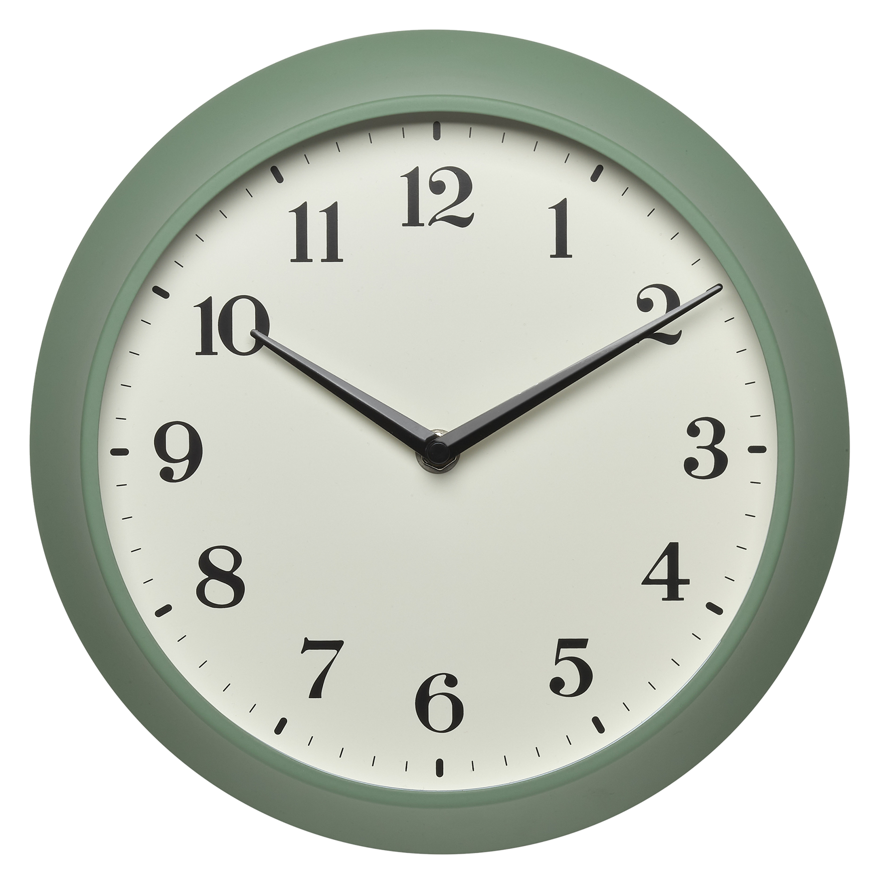 Funk-Wanduhr Retro Look grün