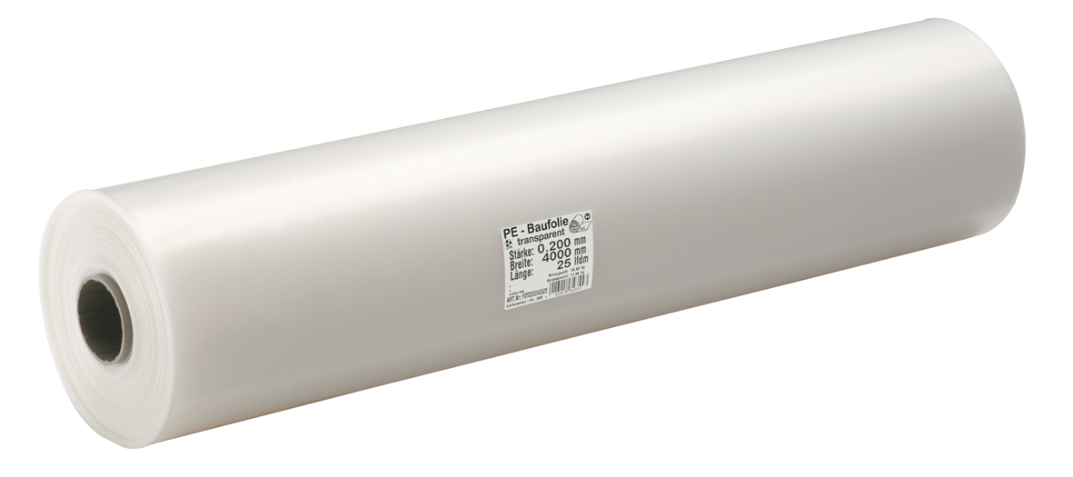 PE-Folie transp. 2x25m 0.20 mm