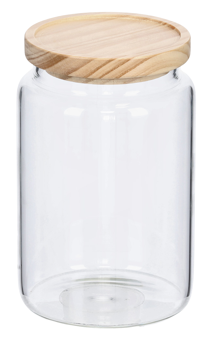 Vorratsglas m.Holzd.1330 ml
