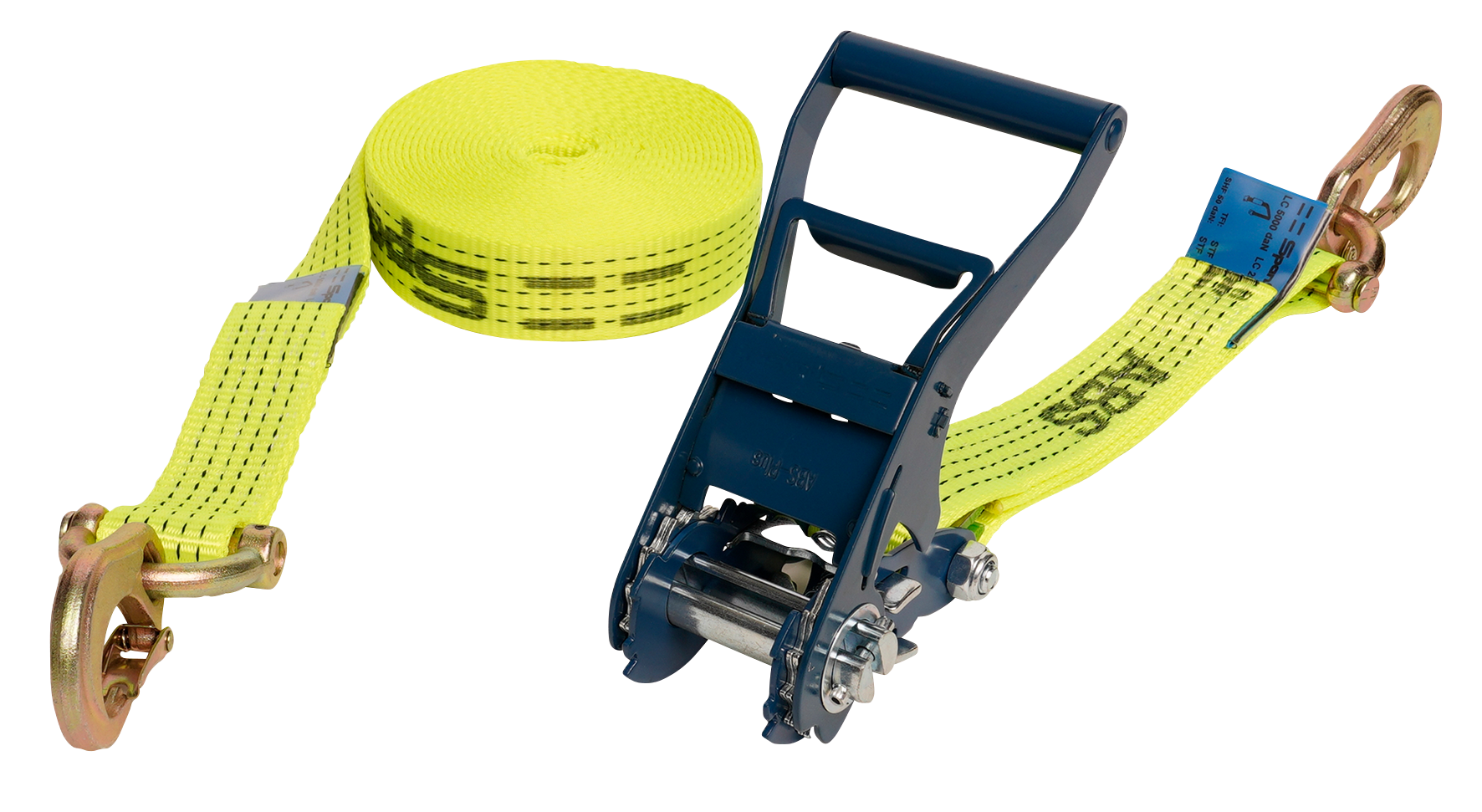 Zurrgurt 2tlg. 8mx50mm gelb