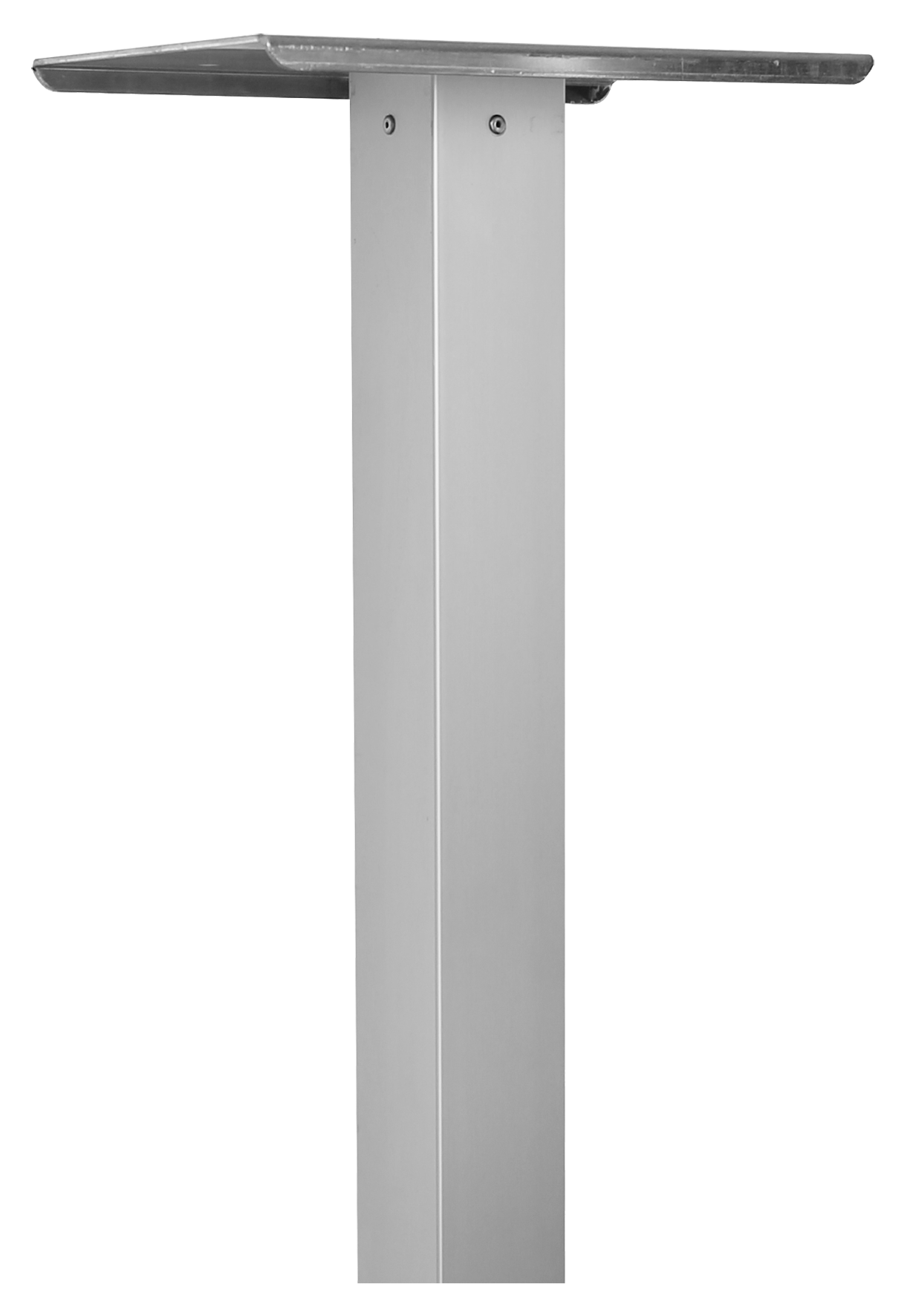 Aluminiumstütze eckig 114cm