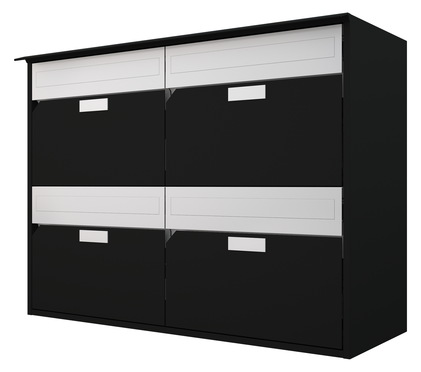 Briefkasten Alu 400 2X2,SW,FF Briefkasten Alu 400 2X2,SW,FF