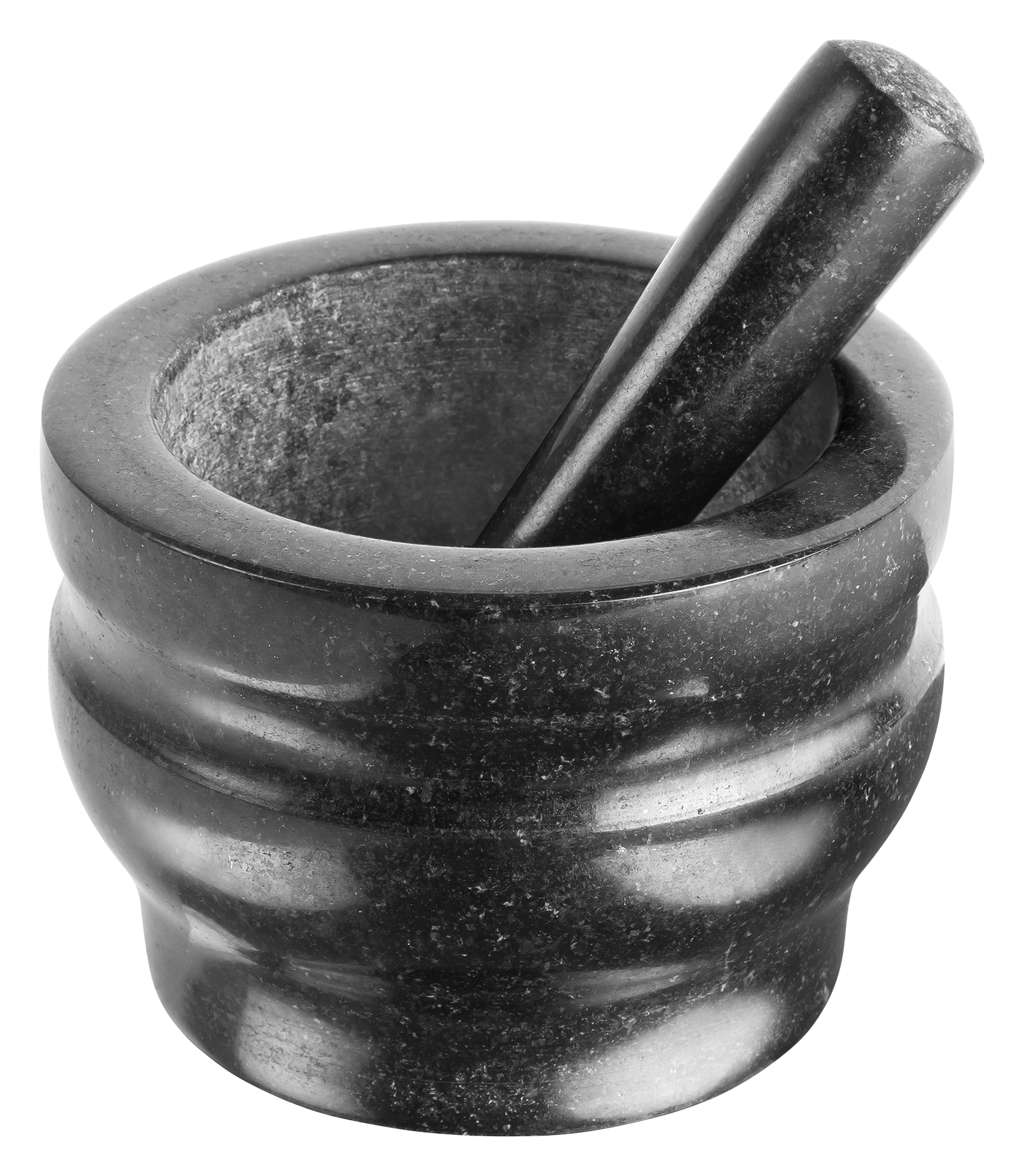 Mörser Granit schwarz 18 cm