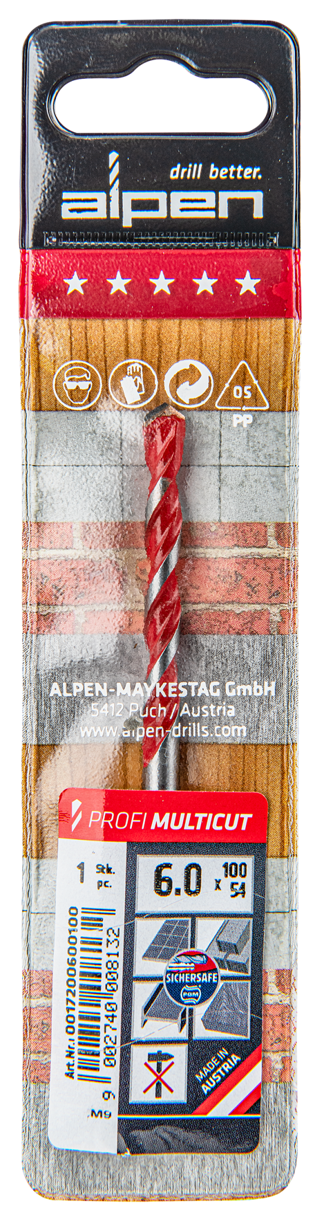 Bohrer Profi Multicut 6.0x100