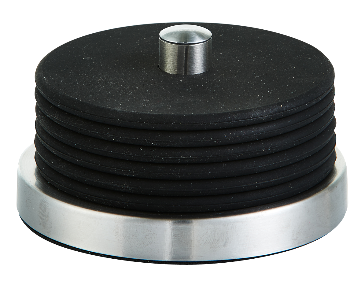 Untersetzer-Set Inox/sw 7tlg.