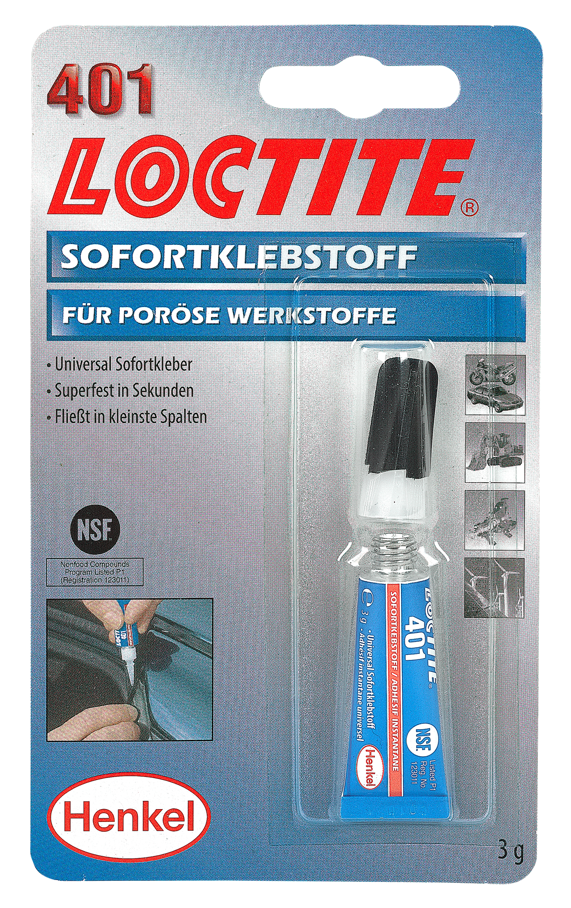 Sofortklebstoff Typ 401 3 g Sofortklebstoff Typ 401 3 g