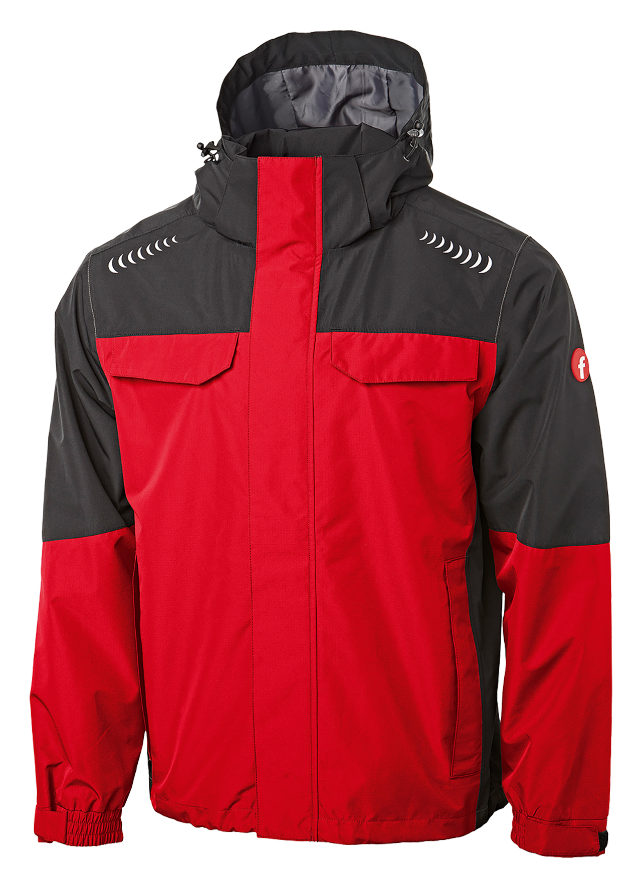 Regenjacke Plus rt/sw XS