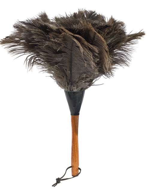 Straussenwedel Holzstiel 35cm